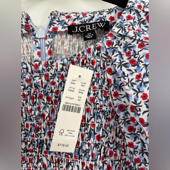 J. Crew Meadow Dress In Poppy Cotton Poplin - Picture 6 of 7